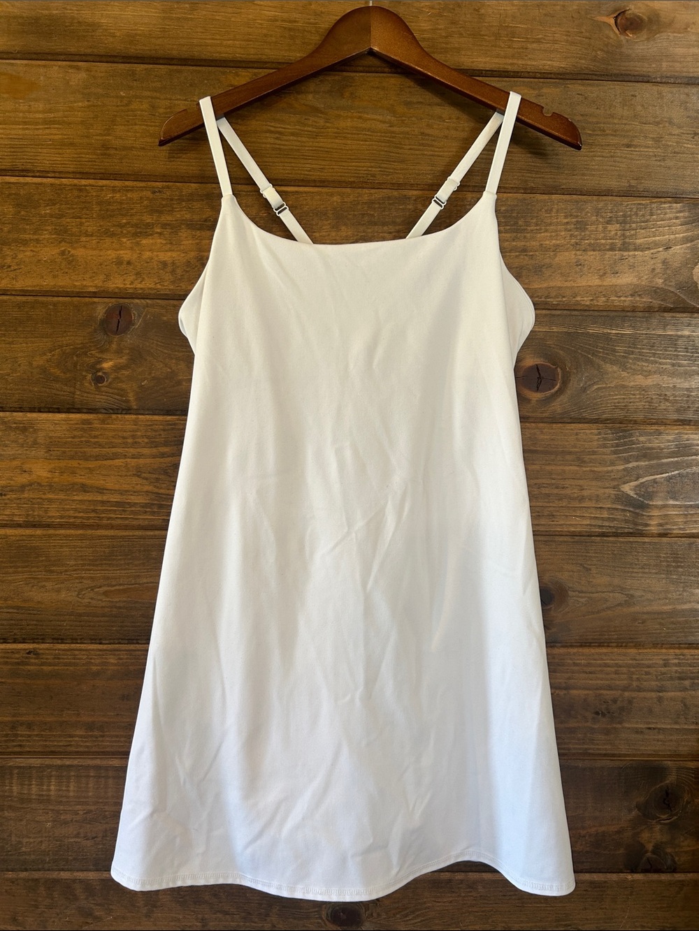 Danskin White Adjustable-Strap active wear Dress